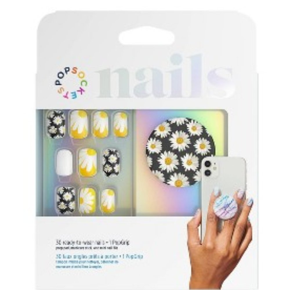 PopSockets - Nails + PopGrip - Daisies
